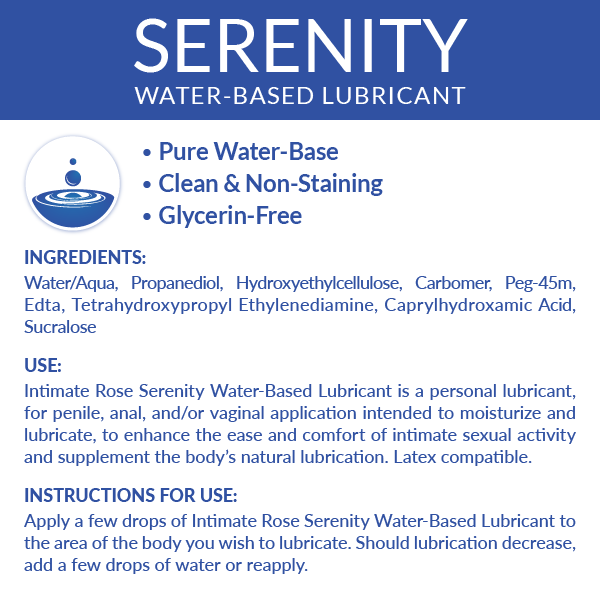 3 Pack - Serenity Water Based Personal Lubricant - Image 4