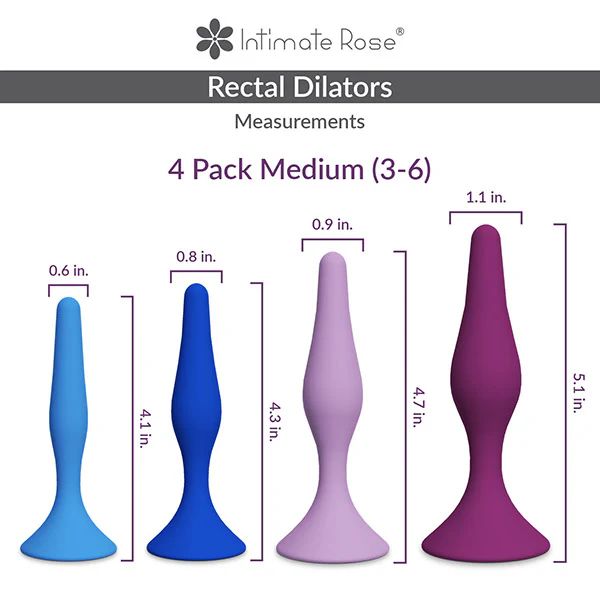 Medium Anal Dilator Set Bundle - Sizes 3 - 6 - Image 2